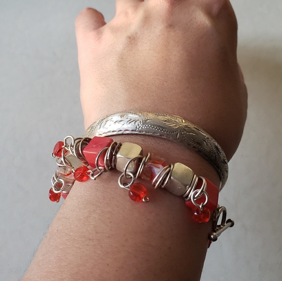 Silver Charm Bracelet. One of a Kind - Picture 2 of 6